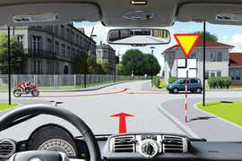 Ngã tư không đèn tín hiệu, các xe đi theo thứ tự thế nào?