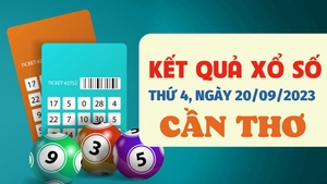 Xổ số Cần Thơ 20/9/2023 - Kết quả XSCT hôm nay 20/9