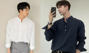 Những mẫu áo sơ mi cổ tàu đang được đấng mày râu săn lùng