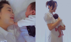 Minh Hằng lần đầu khoe cận dung mạo con trai