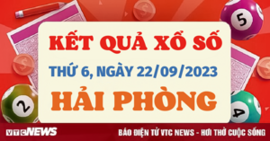 Kết quả xổ số Hải Phòng hôm nay 22/9 - XSHP 22/9/2023