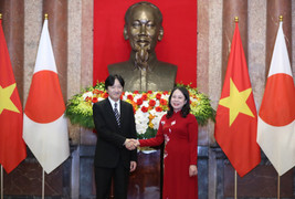 Phó Chủ tịch nước Võ Thị Ánh Xuân hội kiến Hoàng Thái tử và Công nương Nhật Bản