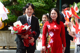 Lễ đón Hoàng Thái tử Nhật Bản thăm chính thức Việt Nam