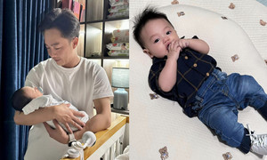 Con trai Cường Đô La lên đồ sành điệu chuẩn soái ca nhí