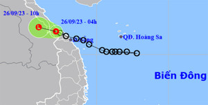 Áp thấp nhiệt đới đổ bộ Quảng Trị - Thừa Thiên Huế, miền Trung mưa xối xả