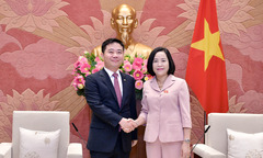 Trưởng ban Công tác đại biểu tiếp Đoàn Nghị sĩ Quốc hội Hàn Quốc