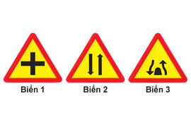 Biển nào báo hiệu đường hai chiều?