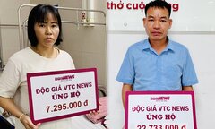 Báo VTC News trao hơn 30 triệu đồng cho hai gia đình có con mắc bệnh hiểm nghèo