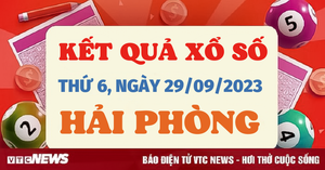 Kết quả xổ số Hải Phòng hôm nay 29/9 - XSHP 29/9/2023