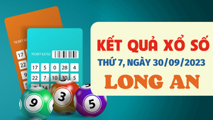 Xổ số Long An 30/9/2023 - Kết quả XSLA hôm nay 30/9
