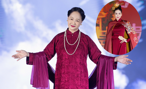 NSND Như Quỳnh, BTV Mai Ngọc trình diễn áo dài