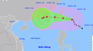 Khi nào bão Koinu đổ bộ Biển Đông?