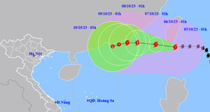 Bão Koinu chưa giảm cường độ, đang tiến nhanh vào Biển Đông