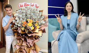 Sao Việt 7/10: Mr.Đàm được tặng bó hoa tiền, Á hậu Phương Nga gặp sự cố gây cười