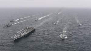 Mỹ, Nhật Bản và Hàn Quốc điều loạt tàu chiến tập trận chung