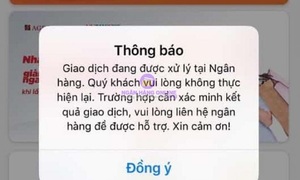 Ngân hàng đang bảo trì có chuyển khoản được?