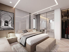 Một số mẫu phòng ngủ kết hợp nhà vệ sinh hiện đại