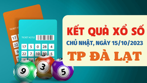 Kết quả xổ số Đà Lạt hôm nay 15/10 - XSDL 15/10/2023
