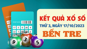 XSBTR 17/10/2023 - Kết quả xổ số Bến Tre hôm nay 17/10