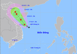 Áp thấp nhiệt đới tiến sát vùng biển miền Trung, Đông Bắc Bộ sắp hứng mưa lớn