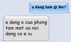 Nhắn tin lãng mạn không dấu và cái kết dở khóc dở cười