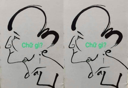 Đố bạn đọc được dòng chữ trong bức tranh này