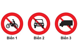 Biển báo nào cho phép xe máy được đi vào?