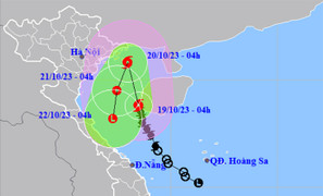 Bão số 5 vào vịnh Bắc Bộ trong 24 giờ tới, có thể mạnh thêm
