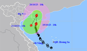 Dự báo bão số 5 sẽ suy yếu và tan trên biển