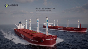 Tàu chở hàng dùng thuyền buồm bằng thép khổng lồ