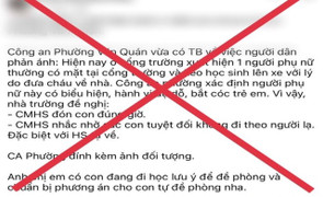 Công an bác tin bắt cóc trẻ em ở quận Hà Đông, Hà Nội