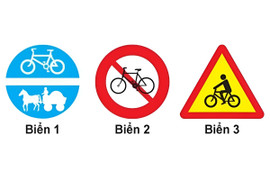 Biển nào báo hiệu đường dành cho xe thô sơ?