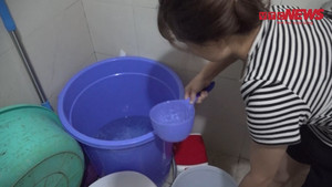Phải dùng nước chứa trong bể cá, cư dân khu đô thị Thanh Hà mẩn ngứa
