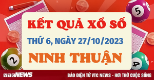 Xổ số Ninh Thuận 27/10/2023 - Kết quả XSNT hôm nay 27/10