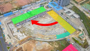 Dịch chuyển nguyên vẹn tòa nhà nặng 30.000 tấn đi chỗ khác để làm đường ray