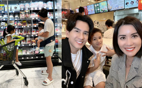 Sao Việt 30/10: Cường Đô La 'một nách 2 con', Đan Trường thân thiết bên vợ cũ