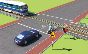 Xe nào dừng đúng quy định Luật Giao thông đường bộ?