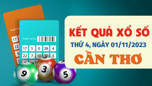 Xổ số Cần Thơ 1/11/2023 - Kết quả XSCT hôm nay 1/11