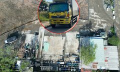 Cận cảnh bãi đỗ xe 10.000 m2 của Thành Bưởi vừa bị đề nghị cung cấp pháp lý