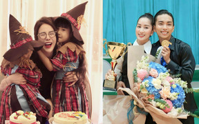 Sao Việt 1/11: Diệp Lâm Anh đoàn tụ bên 2 con, Phan Hiển gọi vợ là 'nữ hoàng'