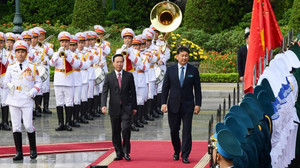 Chủ tịch nước Võ Văn Thưởng chủ trì lễ đón trọng thể Tổng thống Mông Cổ