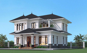 Top 5 mẫu nhà mái ngói 2 tầng đẹp nhất trong năm