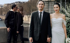 Tăng Thanh Hà khoe khoảnh khắc khoá môi chồng đại gia, kỷ niệm 11 năm ngày cưới