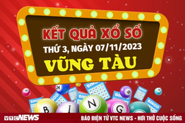 Kết quả xổ số Vũng Tàu thứ 3 ngày 7/11/2023 - XSVT 7/11