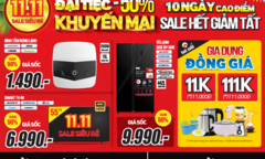 MediaMart siêu sale 11/11, 10 ngày sale hết giảm tất đến 50%