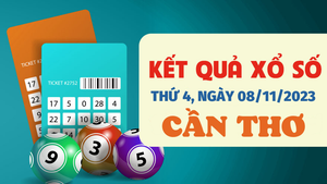 Xổ số Cần Thơ 8/11/2023 - Kết quả XSCT hôm nay 8/11