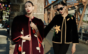 Hoa hậu Hà Kiều Anh sang trọng, quyến rũ với áo chần bông