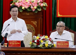 Chủ tịch nước Võ Văn Thưởng làm việc với lãnh đạo chủ chốt tỉnh Phú Yên