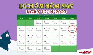 Lịch âm 12/11 - Âm lịch hôm nay 12/11 chính xác nhất - lịch vạn niên 12/11/2023