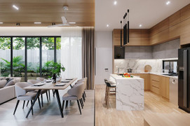 Cùng ngắm nhìn một số mẫu phòng khách liền bếp đẹp